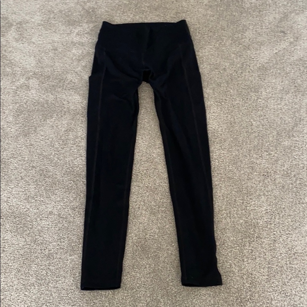 High Waisted Black Aerie Leggings with Pockets